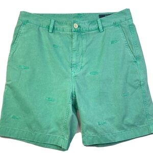 Vineyard Vines Island Short Teal Flat Front Shorts